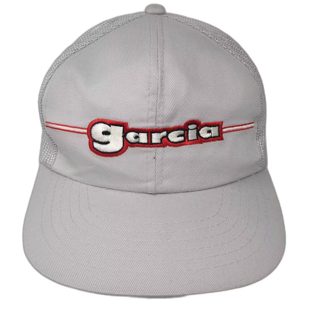Garcia Trucker Hat Gray Red OS Snapback Mesh Back Embroidered Logo Adjustable